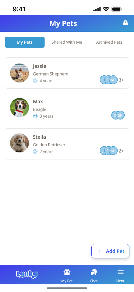 Lynky App Interface